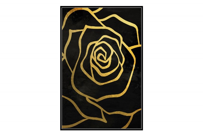 GOLDIE - 82.6 x 122.6 cm tavla i svart/guld