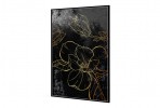 MOONFLOWER - 82.6 x 122.6 cm tavla i svart/vitt