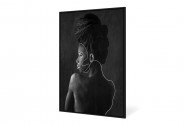 KIERA - 82.6 x 122.6 cm tavla i svart/vitt