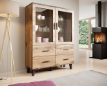 NORDIC - 160cm Vitrinskåp i Stilren Design