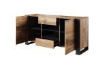 WOOD chest of drawers