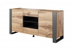 WOOD chest of drawers