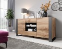 WOOD chest of drawers