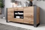 WOOD chest of drawers