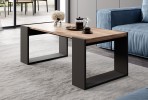 UTAH - 120CM soffbord i wotanek/antracit