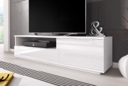 LUGANO - 138cm elegant TV-bänk högglans