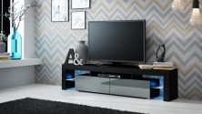 MILTON - 200cm TV-bänk högglans med LED