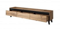 MASON - 185cm TV-bänk i wotan ek/antracit
