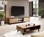 MASON - 170cm TV-bänk i wotan ek/antracit
