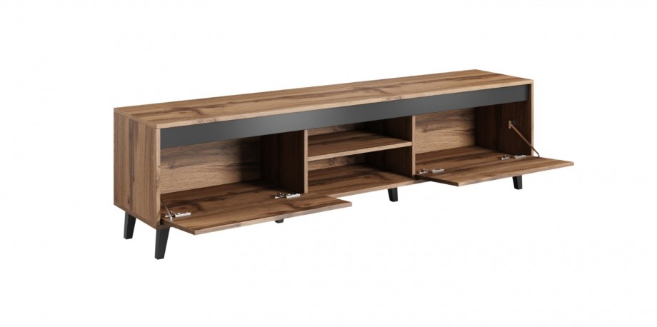 MASON - 170cm TV-bänk i wotan ek/antracit