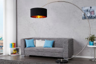 Stehleuchte Python schwarz gold m. Dimmer