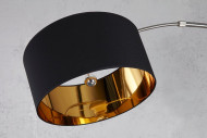 Stehleuchte Python schwarz gold m. Dimmer