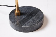 Table lamp ENERGIERING with black marble base