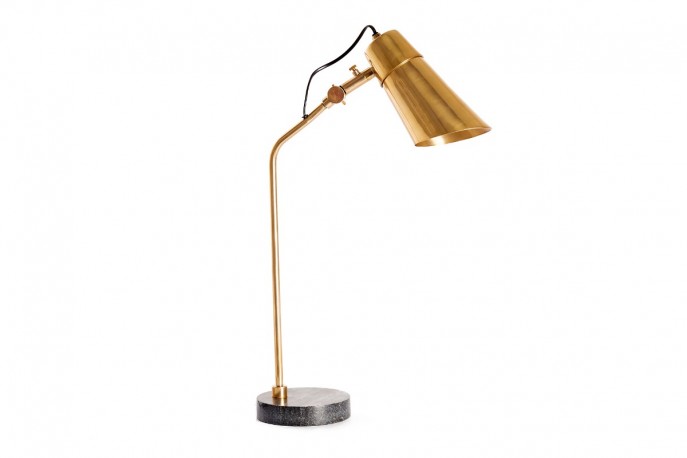 Table lamp ENERGIERING with black marble base