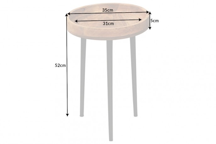 Side table Pure Nature 35cm Mango