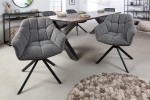 Rotating chair Papillon dark gray