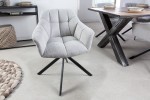 Chair Papillon light gray rotatable