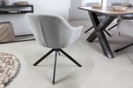 Chair Papillon light gray rotatable