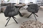 Chair Papillon anthracite rotatable
