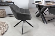 Chair Papillon anthracite rotatable