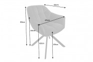 Chair Papillon anthracite rotatable