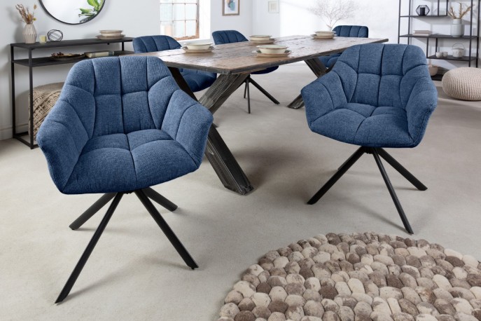 Rotating chair Papillon dark blue