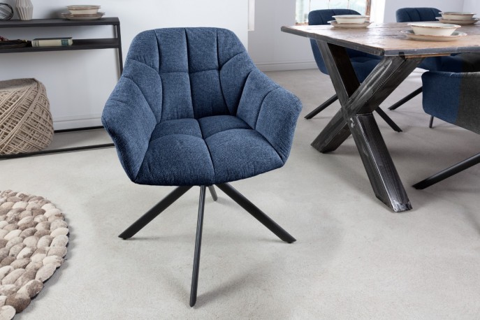 Rotating chair Papillon dark blue