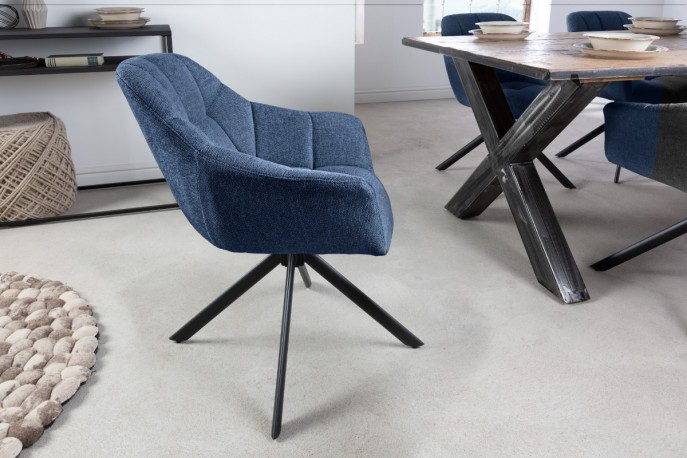 Rotating chair Papillon dark blue