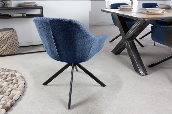 Rotating chair Papillon dark blue