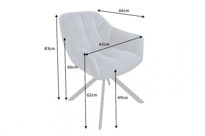 Rotating chair Papillon dark blue