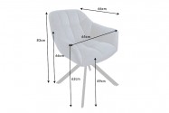 Rotating chair Papillon dark blue