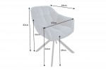 Rotating chair Papillon dark blue