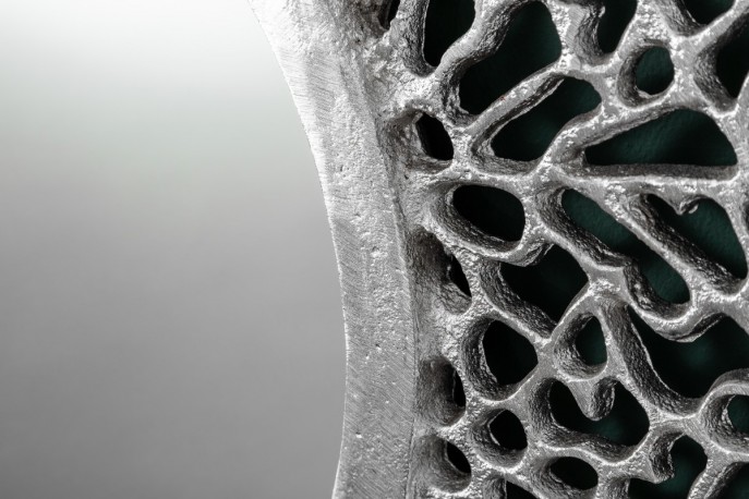 LEVA - 76 CM - SPEGEL I BLADMÖNSTER SILVER