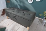 Chest bench Castle 100cm grey