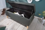 Chest bench Castle 100cm grey