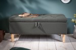 Chest bench Castle 100cm grey