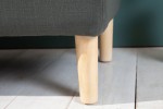 Chest bench Castle 100cm grey