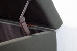 Chest bench Castle 100cm grey