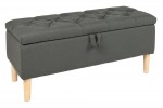 Chest bench Castle 100cm grey