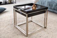 Side table Elements set of 2 black tray