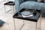 Side table Elements set of 2 black tray