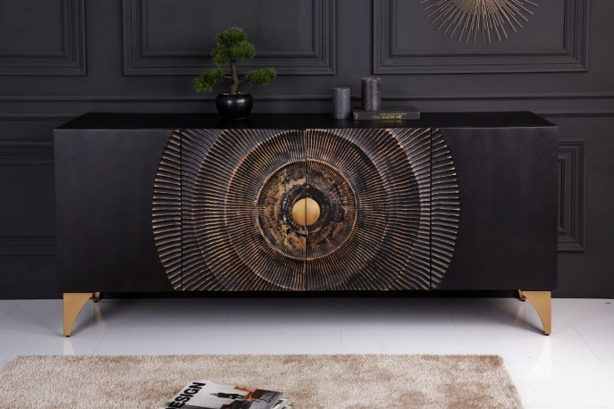 Maya sideboard gyllene - 177 cm - mangoträ