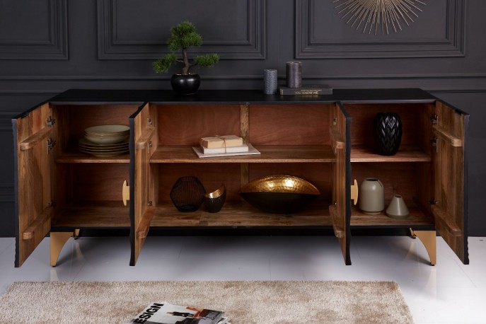 Maya sideboard gyllene - 177 cm - mangoträ