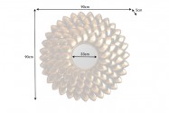 Wall mirror Flower 90cm gold