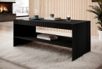 MARK - 120cm Modern soffbord i Vit Matt / Svart Matt