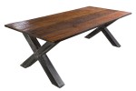 Barracuda dining table with flexed X frame 180cm