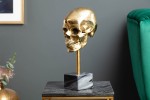 SCULLY DÖDSKALLE SKULPTUR - 35 CM - GULD