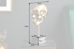 SCULLY DÖDSKALLE SKULPTUR - 35 CM - GULD