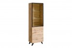 CAYSON - 197cm elegant vitrinskåp med LED