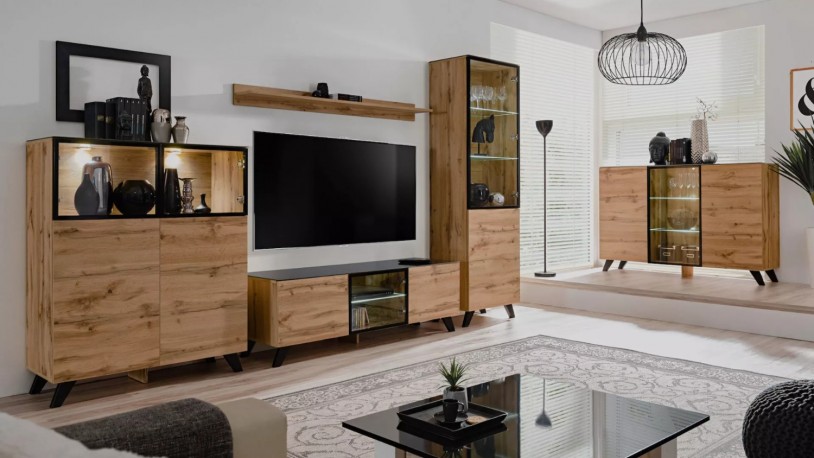 CAYSON - 150cm elegant TV-bänk med LED